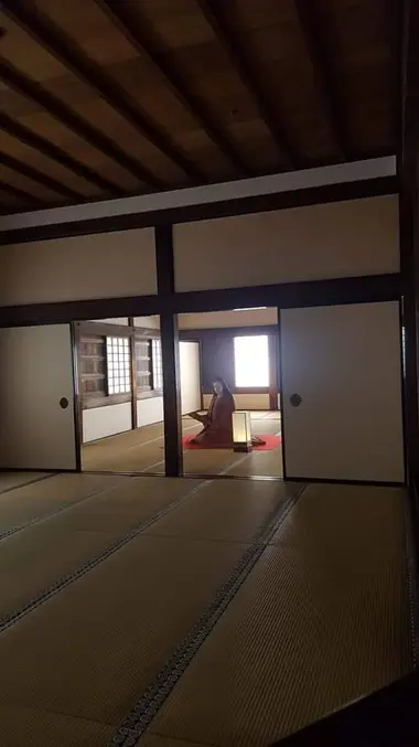 représentation de la princesse Hime au château de Himeji