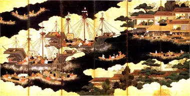 European ships arriving in Japan (16th century)