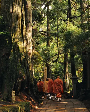 Mönche in Koyasan