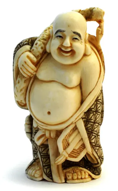 Netsuke en forme de Buddha