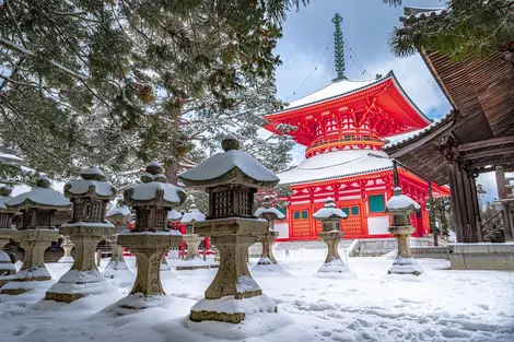 Winter In Mount Koya