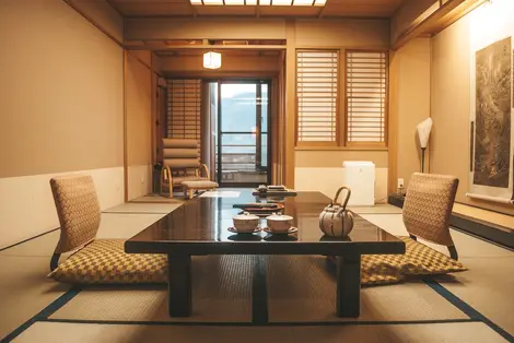 À l'intérieur d'une maison japonaise