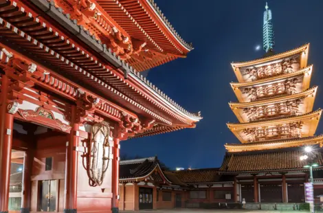 Le temple Senso-ji, l'un des emblêmes de Tokyo