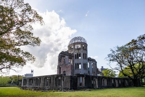 Der Genbaku Dome überlebte die Atombombe von Hiroshima
