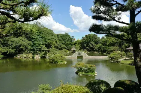 Shukkeien Garten, der japanische Garten von Hiroshima