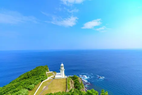 Cap Chikyuu-misaki à Muroran, vue sur mer, Hokkaido