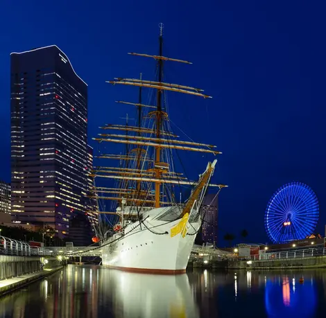 Yokohama port by night Yokohama port by night