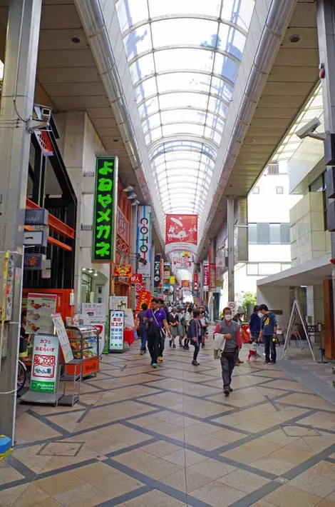Higashimuki shotengai, Kintetsu Nara Station Higashimuki shotengai, Kintetsu Nara Station