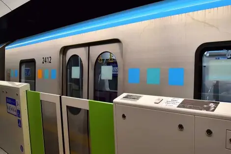 Sendai Subway train on the Tozai Line Sendai Subway train on the Tozai Line