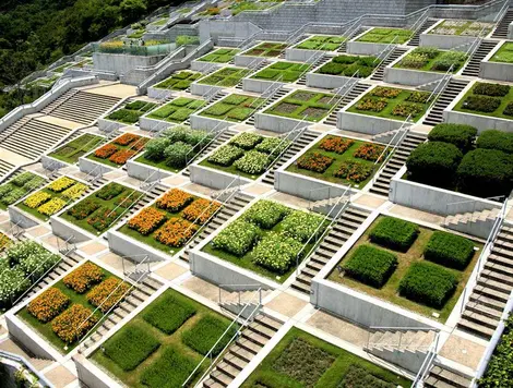 100 stepped gardens at Awaji Yumebutai