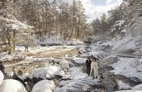 Kusatsu Onsen rivière