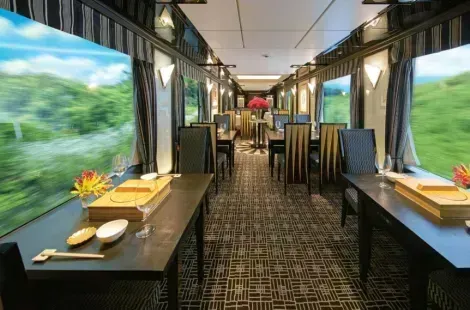 twilight express mizukaze luxury train japan tickets dining room