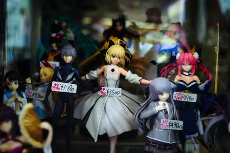 Figures in Akihabara