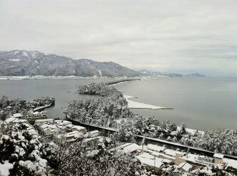 Amanohashidate in winter