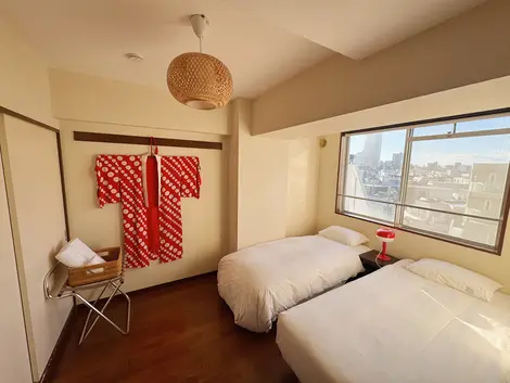 Bedroom at Yuyake House