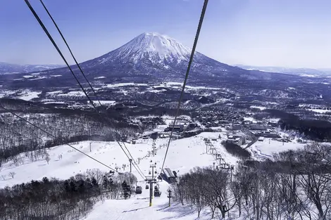 Ski avec vue Mt Fuji