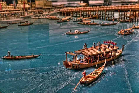 Les nombreuses maquettes du musée d'Edo-Tokyo représentent la vie des époques passées.