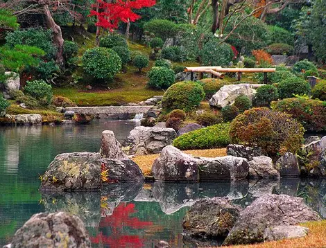Jardín tradicional de Tenryuji. Jardín tradicional de Tenryuji.