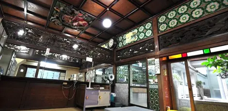 Interior del onsen Funaoka. Interior del onsen Funaoka.