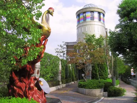 Los jardines del museo Osamu Tezuka,