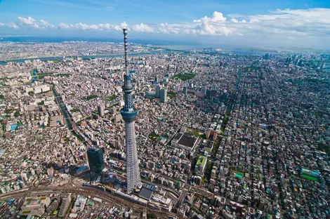 With 634 meters high, the Tokyo Sky Tree is the tallest building in the Japanese capital.