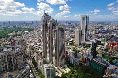 Shinjuku Park Tower, 235 meters high was used as a setting for the movie Lost in Translation.