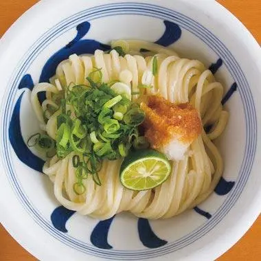 Delicioso plato de udon del restaurante Umeda Hagakure.