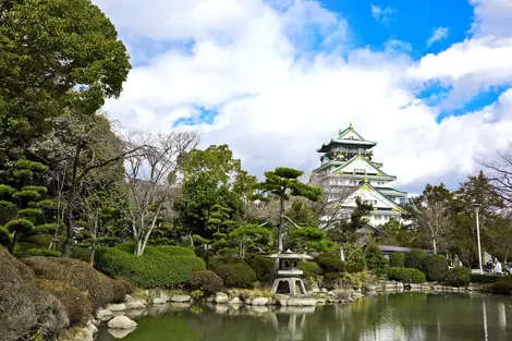 Parque del castillo de Osaka.