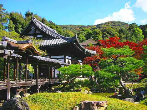 The Kodaiji and alleys (Kyoto).