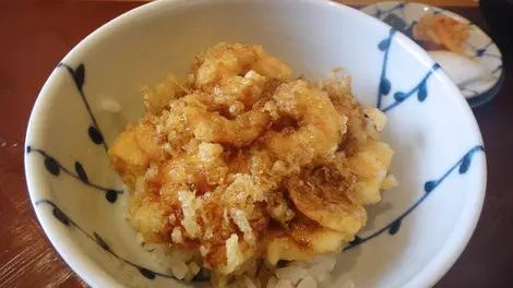 Tempura del restaurante Hiraishi.