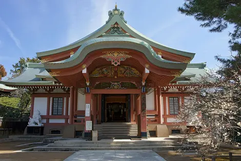 Facciata del Kitano Tenmangu a Kyoto.