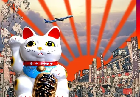 Les maneki-neko sont des chats voués à apporter la bonne fortune