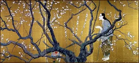 "Yoroboshi" (detail, 1915), famous painting by the Japanese artist Kanzan Shimomura. "Yoroboshi" (detail, 1915), famous painting by the Japanese artist Kanzan Shimomura.