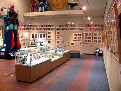 A Tokyo, Mazinger Z veille sur l'n regroupexpositioant story-board, croquis, et celuloides originaux.