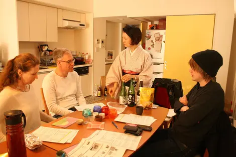 Préparation d'un repas avec les ateliers de Mari à Tokyo.