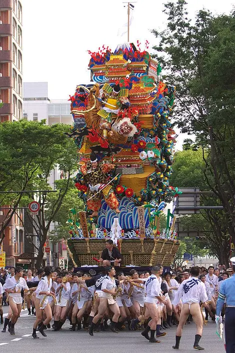 Hakata Gion del Yamakasa Yamakasa Festival de Fukuoka 