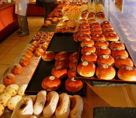 Anpan et autres dans une boulangerie