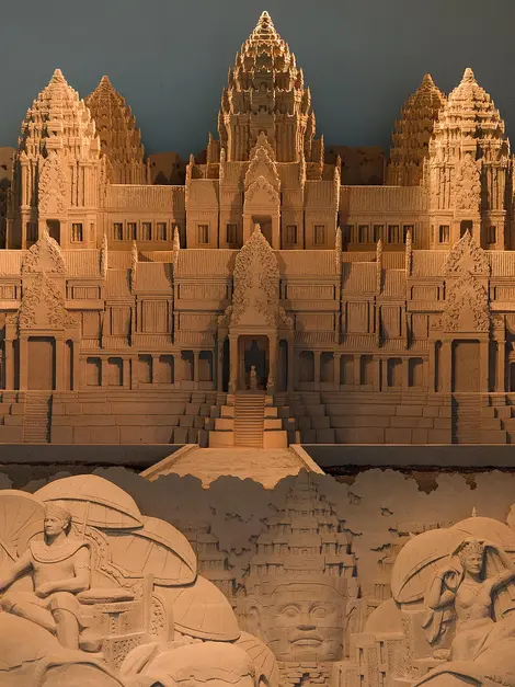 Une des créations du musée du sable Une des créations du musée du sable