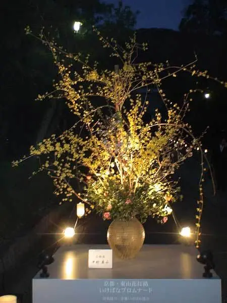 Ikebana del Hanatoro de Kioto.