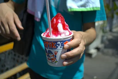 Un kakigori à emporter ichigo kakigori