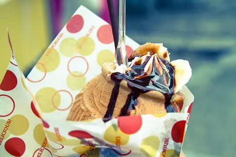 Un taiyaki parfait Tai-yaki parfait