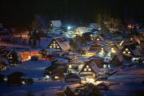 El invierno en Ogimachi.