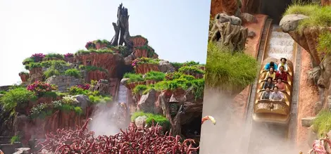L'attraction Splash Mountain à Tokyo Disneyland L'attraction Splash Mountain à Tokyo Disneyland