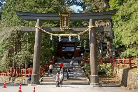 El torii del Futarasan jinja. El torii del Futarasan jinja.