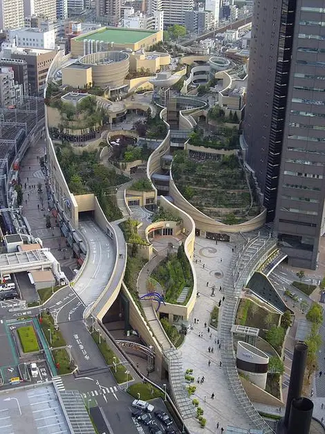 Le Namba Parks vu du ciel Le Namba Parks vu du ciel