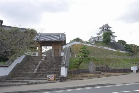 La partie restaurée du château de Kakegawa La partie restaurée du château de Kakegawa