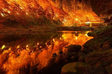 En otoño Korankei se ilumina. En otoño Korankei se ilumina.