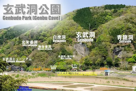 Plan des grottes de Genbudo Plan des grottes de Genbudo