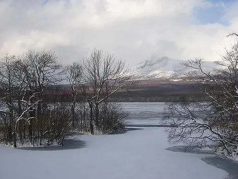 Le parc Onuma sous la neige.