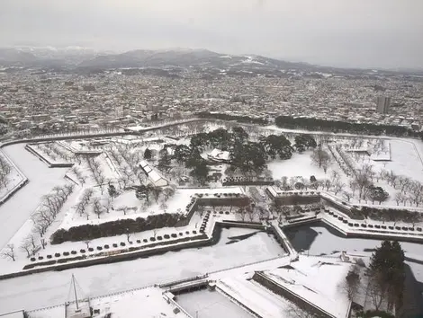 Le parc Goryôkaku sous la neige Le parc Goryôkaku sous la neige